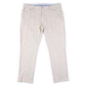 PETER MILLAR light khaki straight leg 5-pocket pants tan size 40